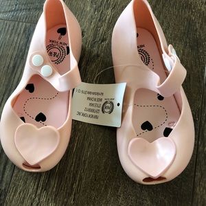 NWT Sz 8 P&W Nude Pink Minnie Melissa Style Shoes